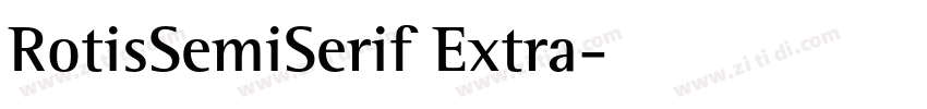 RotisSemiSerif Extra字体转换
